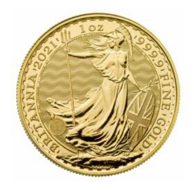 Gold Britannia coin 2021