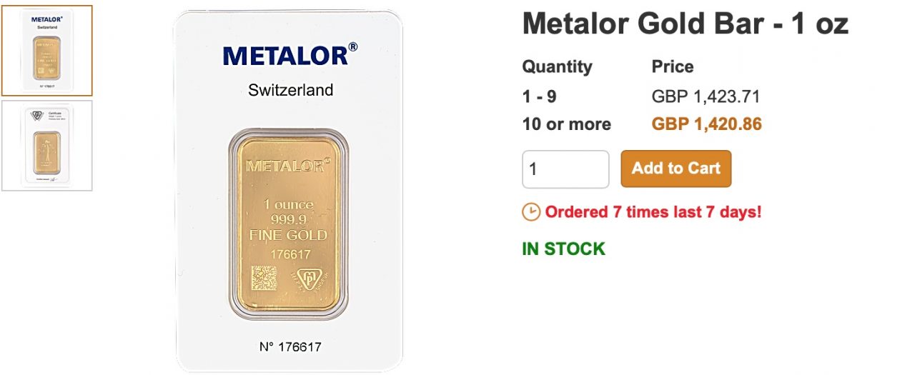 Top 5 gold bars for UK investors Gold and Silver UK