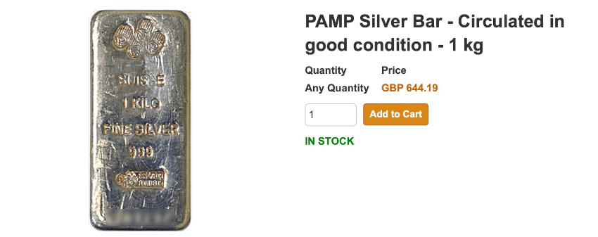 Pamp Silver Bars UK 